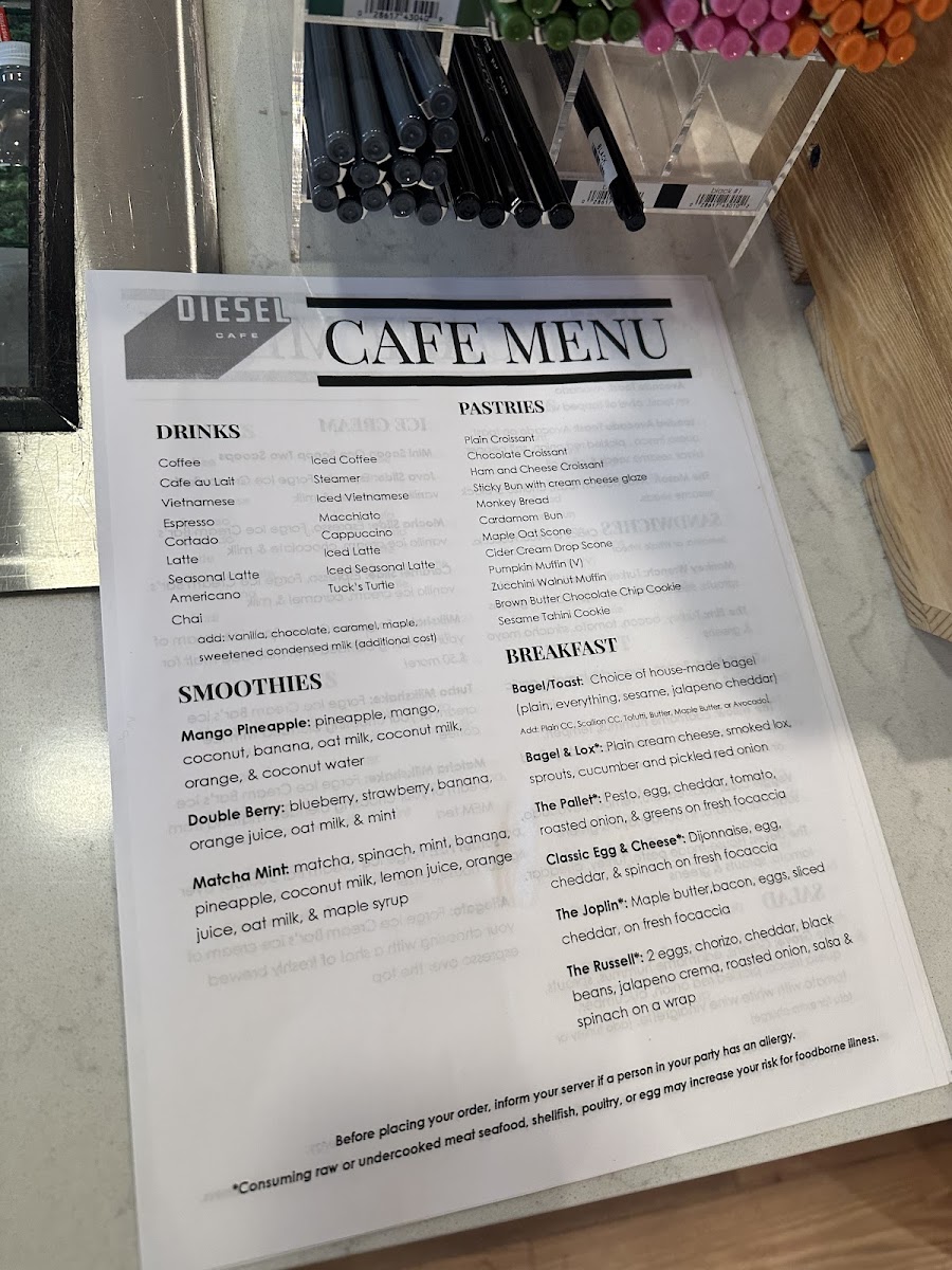 Diesel Cafe Menu - Image 4